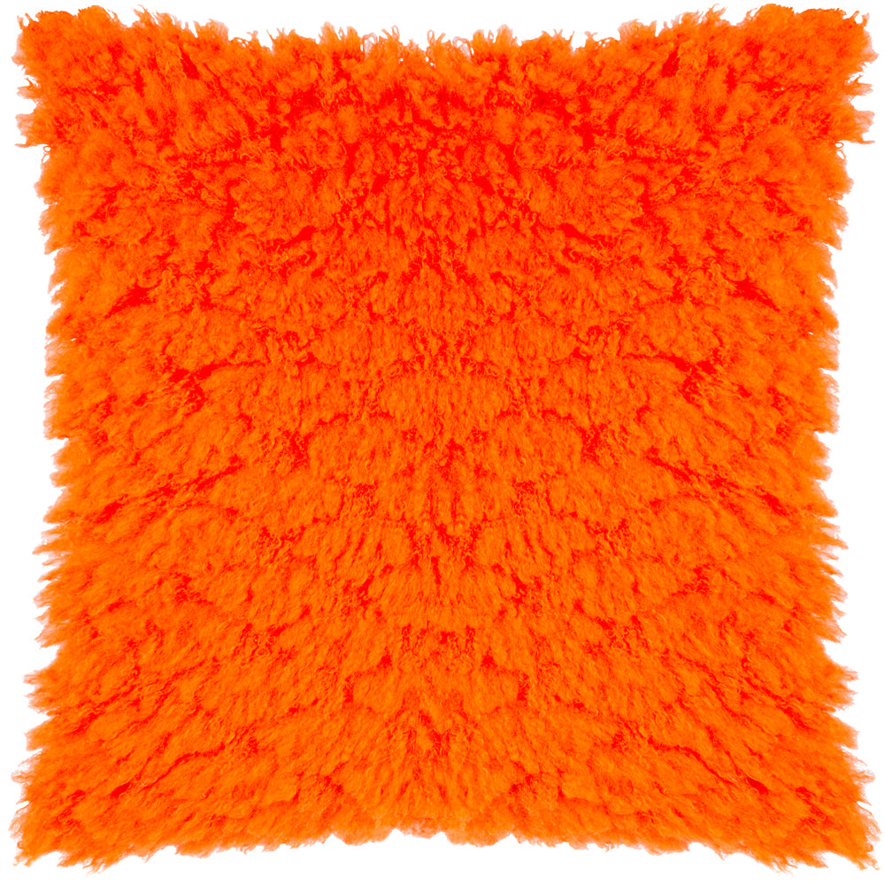 Orange fluffy cushions hotsell