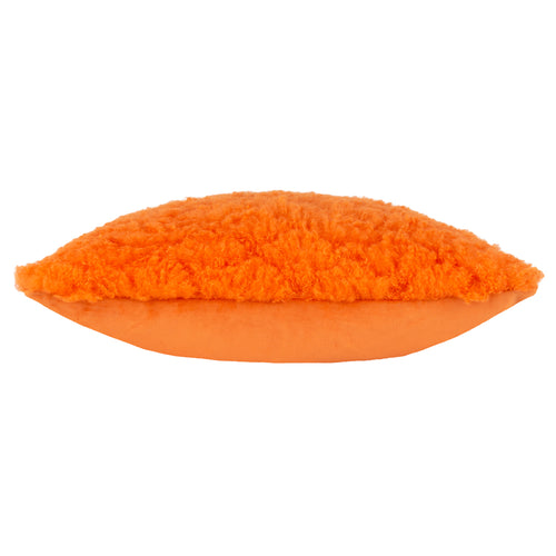 Plain Orange Cushions - Fluff Ball Faux Fur Cushion Cover Orange Fever Heya Home