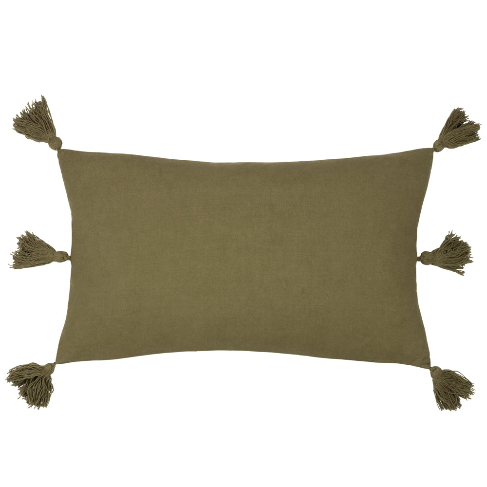Folis Green Cushion Cover | Khaki Cushions | Yard – Furn.com