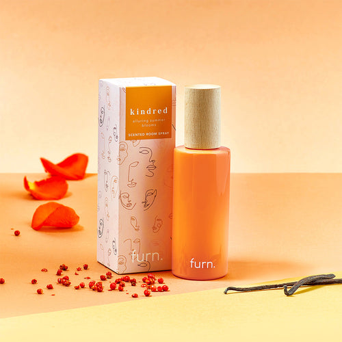  Orange Home Fragrance - Kindred Bergamot, Berry, Vanilla + Patchouli Scented Room Spray Apricot furn.