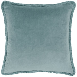 Freya Blue Velvet Cushion Cover | Duck Egg Cushions | Paoletti – furn.com