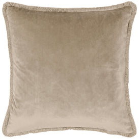 Paoletti Freya Velvet Cushion Cover in Taupe