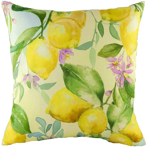  Yellow Cushions - Fruit Lemons Printed Cushion Cover Yellow Evans Lichfield