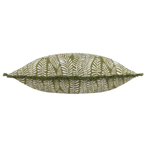 Floral Green Cushions - Frond  Cushion Cover Olive HÖEM