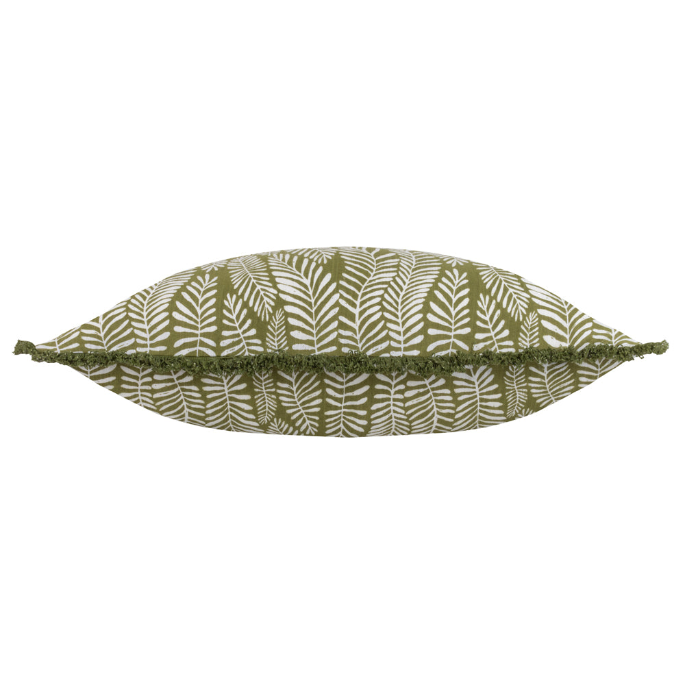 Frond Cushion Olive