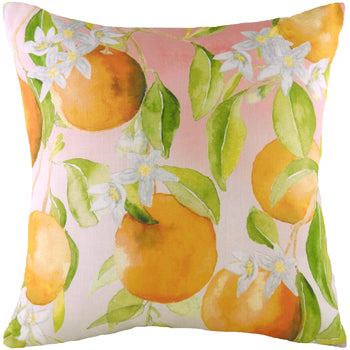  Orange Cushions - Fruit Oranges Printed Cushion Cover Pink/Tangerine Evans Lichfield