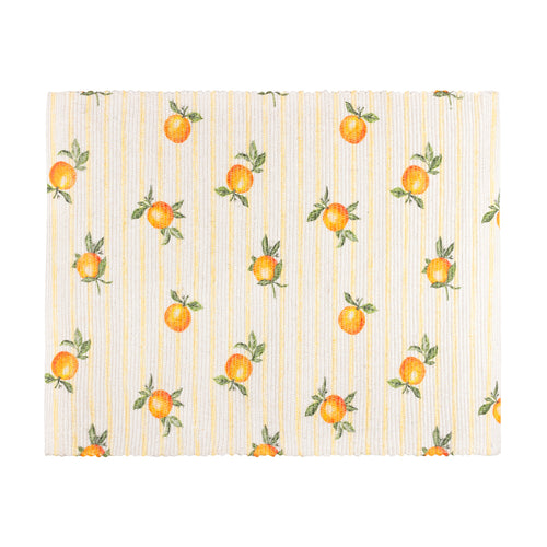 Fruits Oranges Set of 4 Indoor/Outdoor Placemats Yellow
