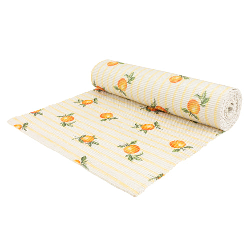 Fruits Oranges Indoor/Outdoor Table Runner Yellow