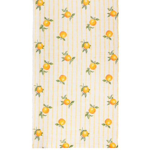 Fruits Oranges Indoor/Outdoor Table Runner Yellow