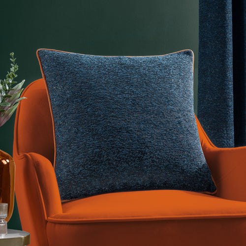 Plain Blue Cushions - Galaxy  Cushion Cover Navy Paoletti
