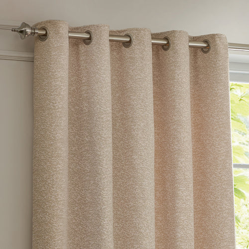 Galaxy Fully Lined Chenille Eyelet Curtains Blush