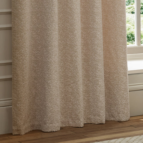 Galaxy Fully Lined Chenille Eyelet Curtains Blush