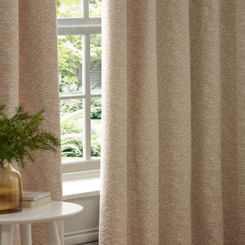 Galaxy Fully Lined Chenille Eyelet Curtains Blush