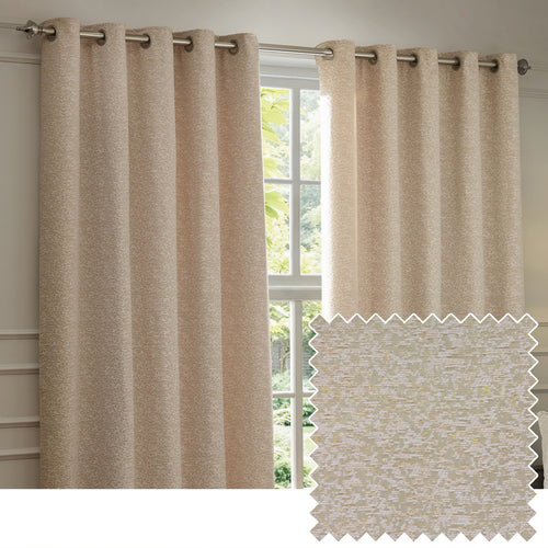 Plain Pink Curtains - Galaxy Fully Lined Chenille Eyelet Curtains Blush Paoletti