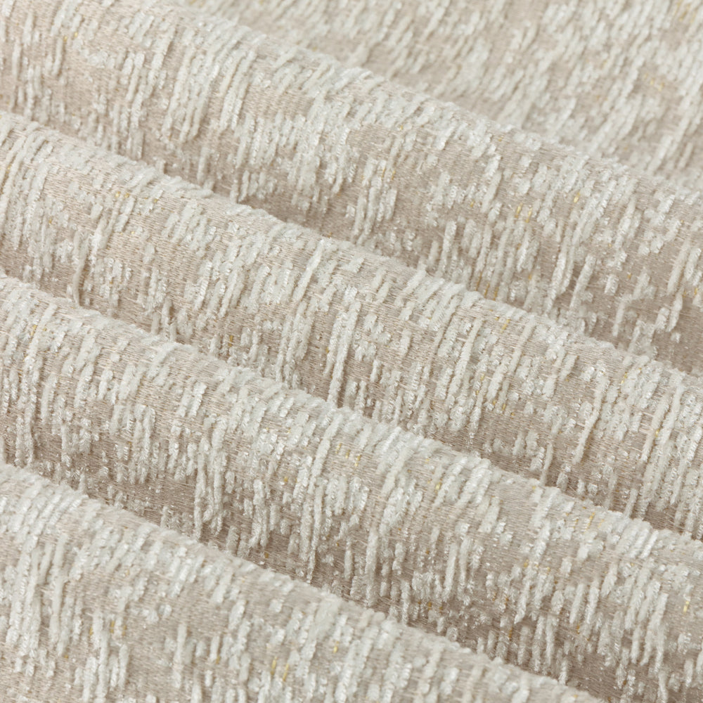 Galaxy Fully Lined Chenille Eyelet Curtains Ivory