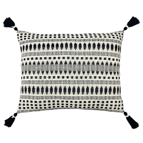 Geometric Black Cushions - Ganado Woven Cushion Cover Black Yard