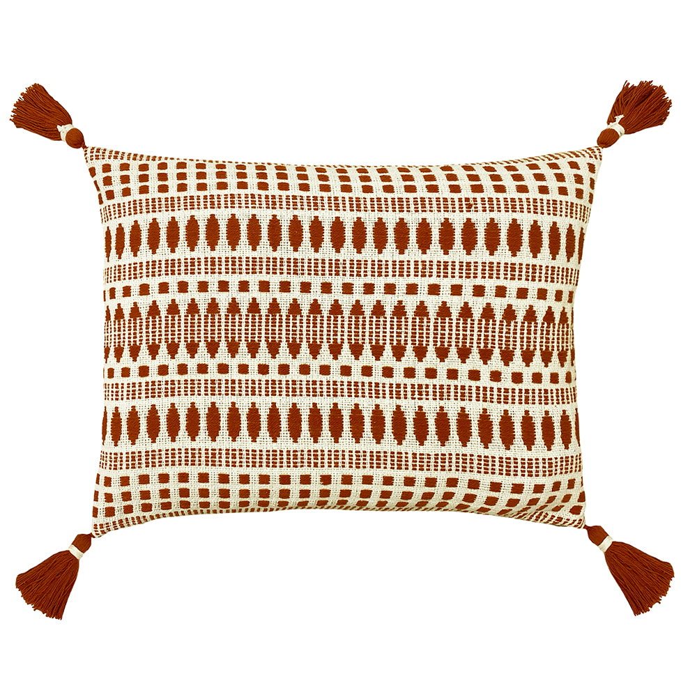 Ganado Red Woven Cushion Cover | Pecan Cushions | Yard – furn.com