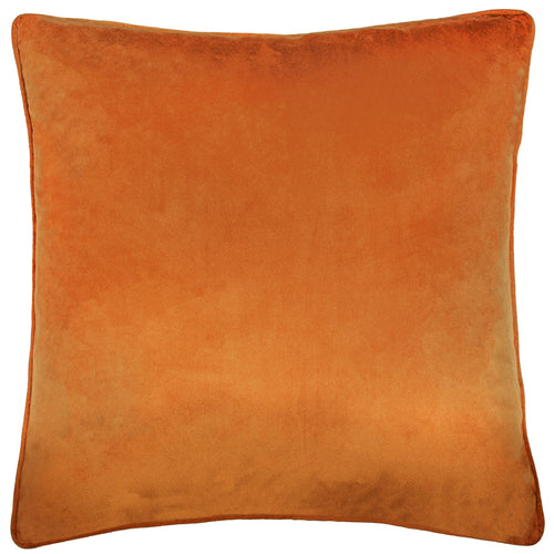 Striped Orange Cushions - Garda Corduroy Piped Cushion Cover Brick furn.