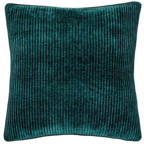 Striped Green Cushions - Garda Corduroy Piped Cushion Cover Forest furn.