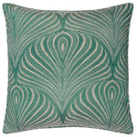 Gatsby Jacquard Piped Cushion Emerald