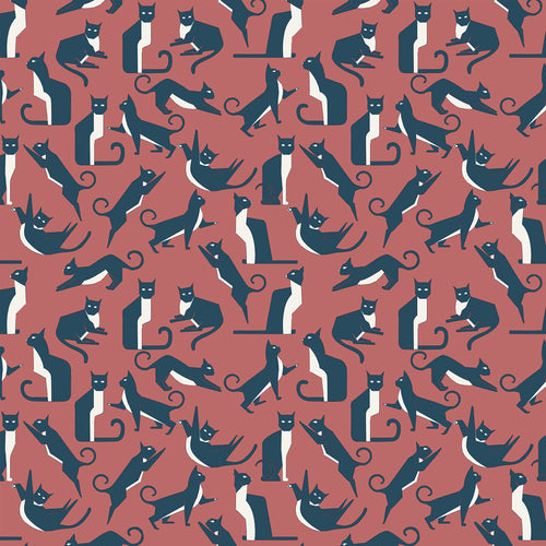 Geometric Pink Wallpaper - Geo Cat  Wallpaper Sample Pink furn.