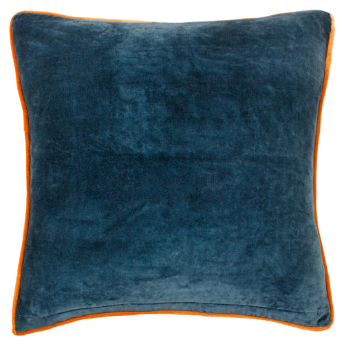 Floral Blue Cushions - Georgia Printed Velvet Cushion Cover Royal Blue Wylder