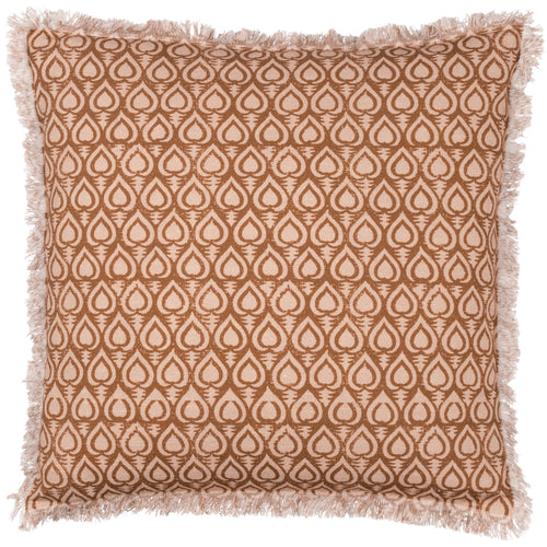 Geometric Brown Cushions - Georgi  Cushion Cover Pecan Yard