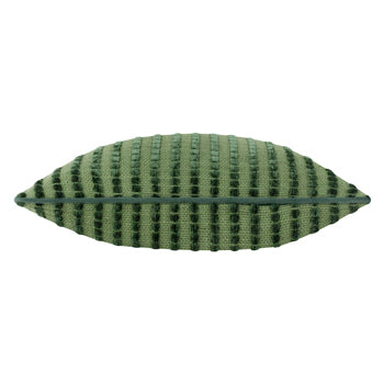 Striped Green Cushions - Giyla Chenille  Cushion Cover Forest furn.