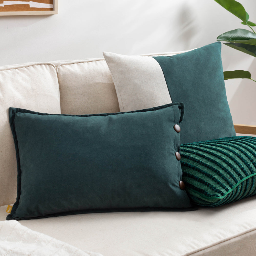 Giyla Chenille Cushion Teal