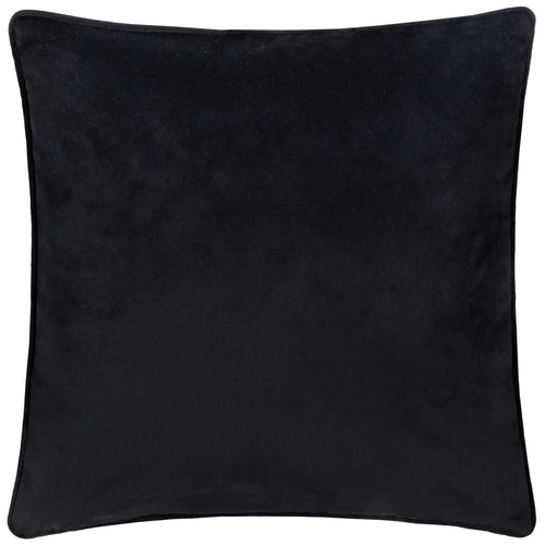 Not Applicable Black Cushions - Guilded Palms Embroidered Cushion Cover Black Paoletti