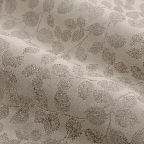 Grace Leaf Jacquard Fully Lined Pencil Pleat Curtains Natural