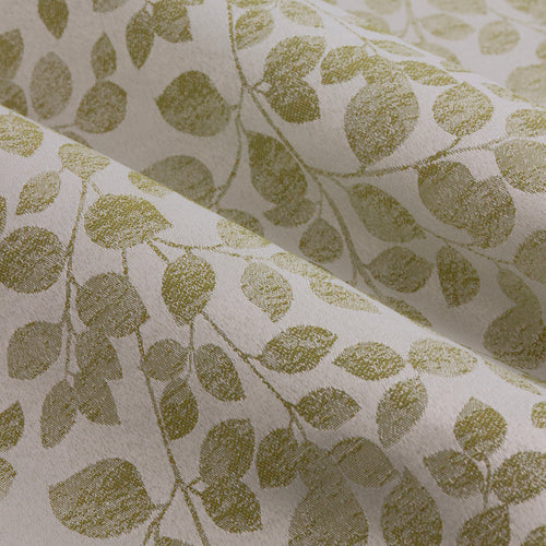 Grace Leaf Jacquard Fully Lined Eyelet Curtains Sage