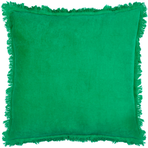 Plain Green Cushions - Gracie  Cushion Cover Emerald Green furn.