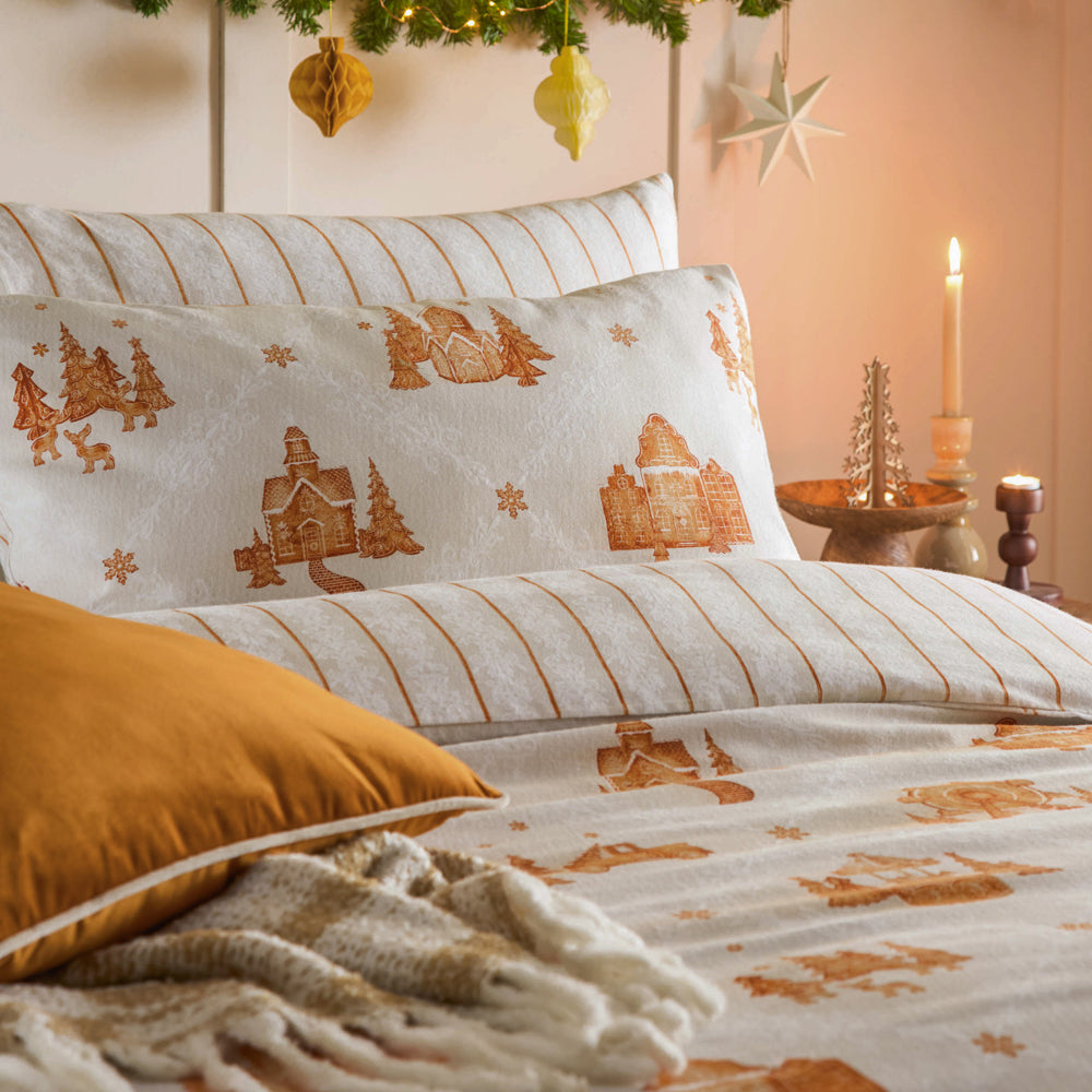 Gretel Brushed Cotton Duvet Cover Set Cloud Dust