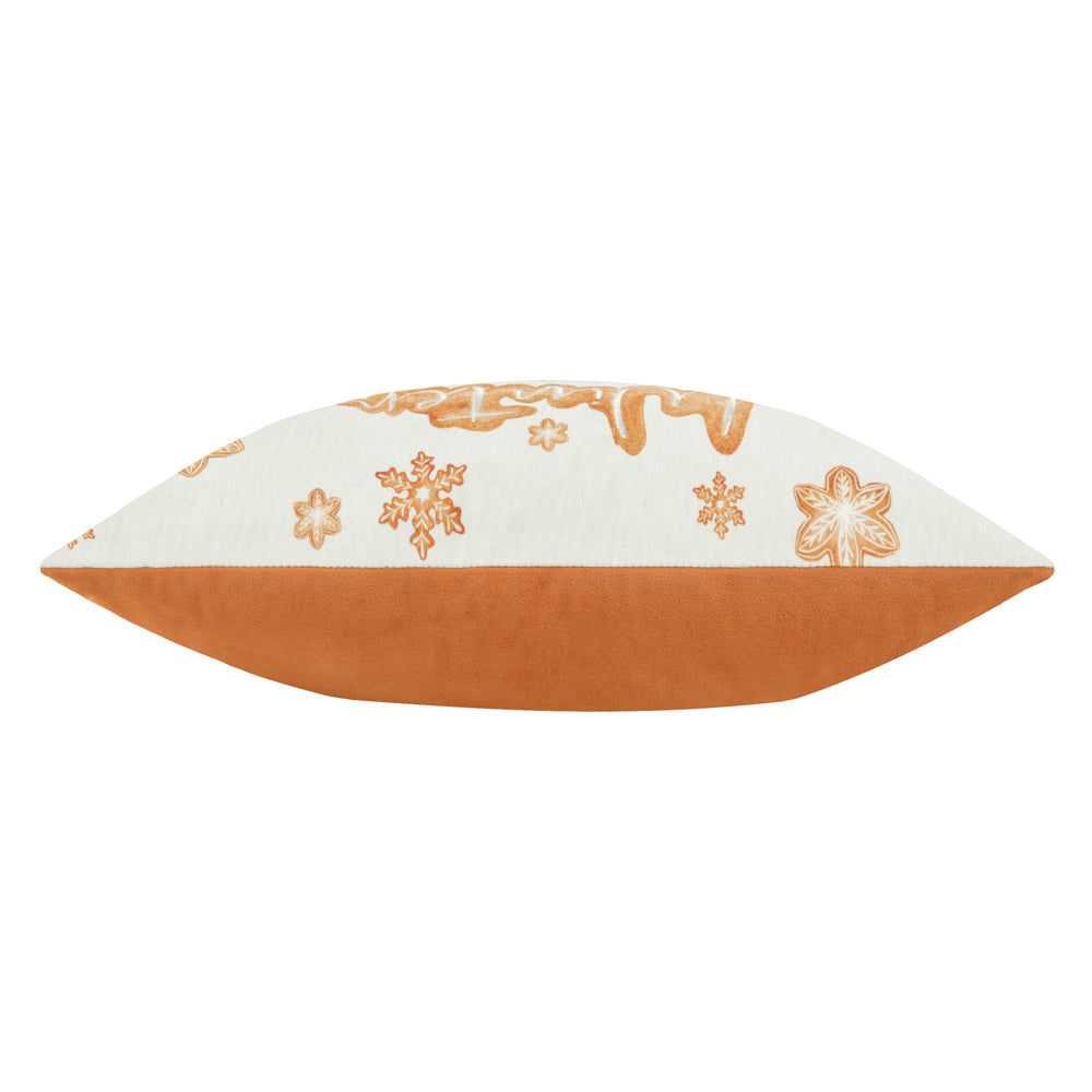 Gretel Winter Wonderland Embroidered Cushion Cloud Dust/Ginger