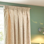 Wylder Grantley Jacquard Pencil Pleat Curtains in Natural