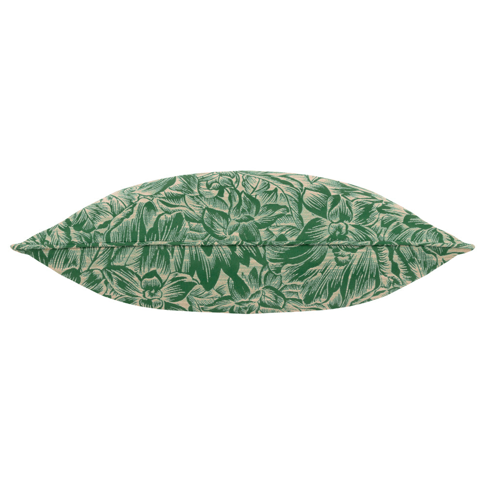 Grantley Jacquard Piped Cushion Emerald
