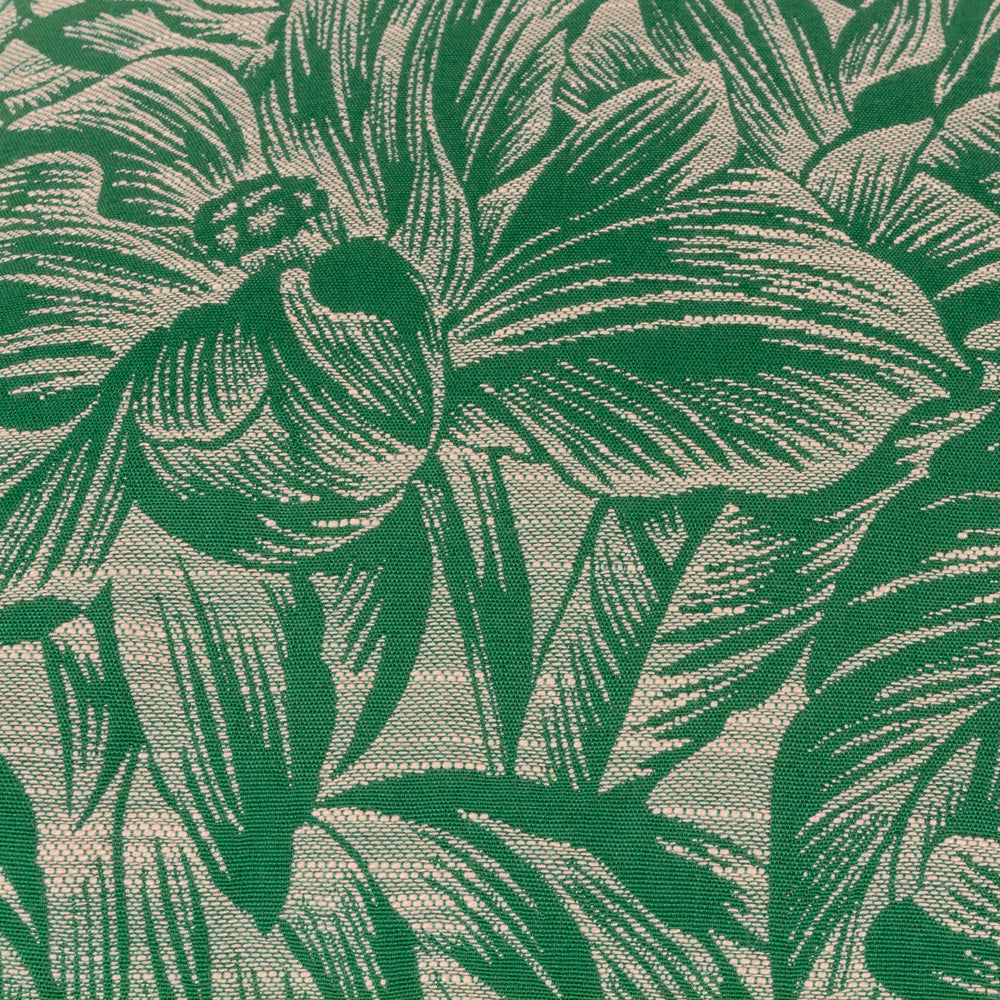 Grantley Jacquard Piped Cushion Emerald
