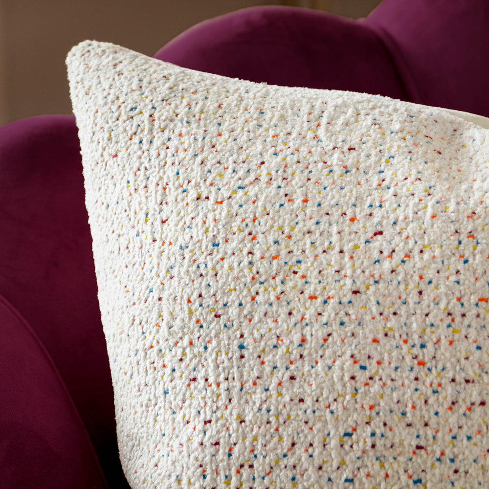 Hali Bouclé Cushion White