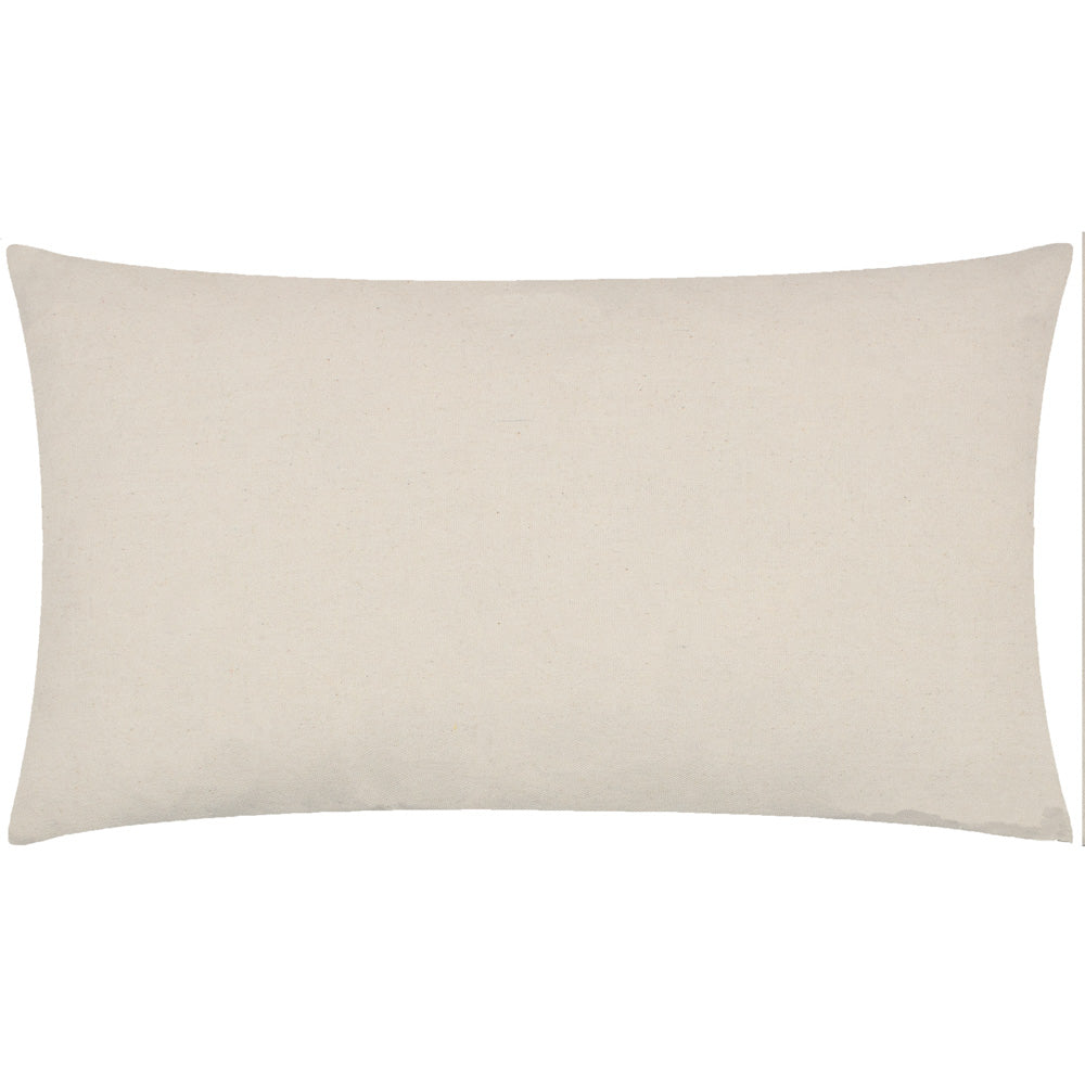 Hallam Embroidered Cotton Cushion Mono
