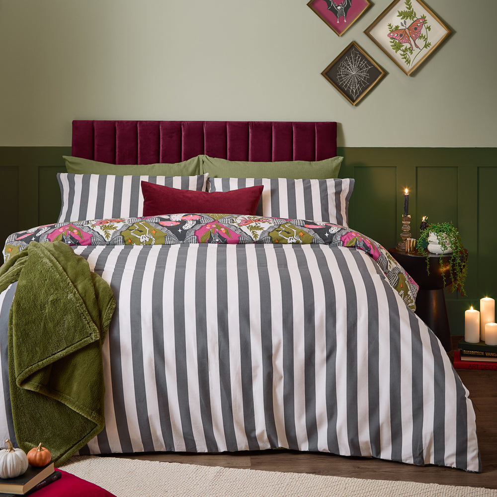 Hallowquin Spooky Reversible Duvet Cover Set Multicolour