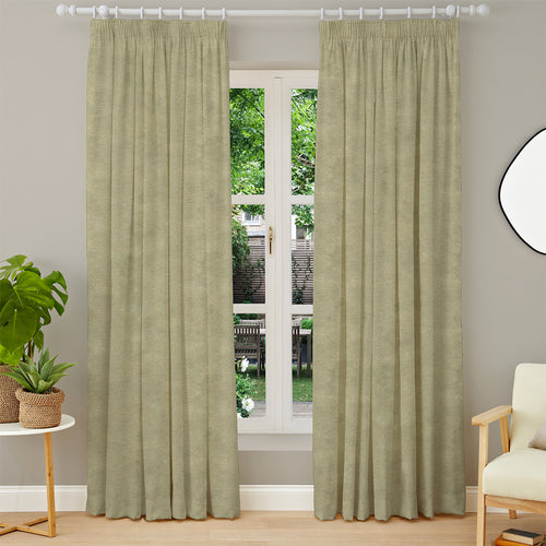 Plain Green M2M - Hampton Lemon Grass Made to Measure Curtains furn.