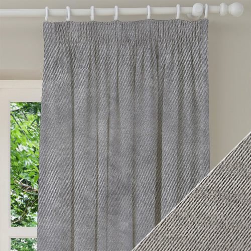 Plain Grey M2M - Hampton Silver Made to Measure Curtains furn.