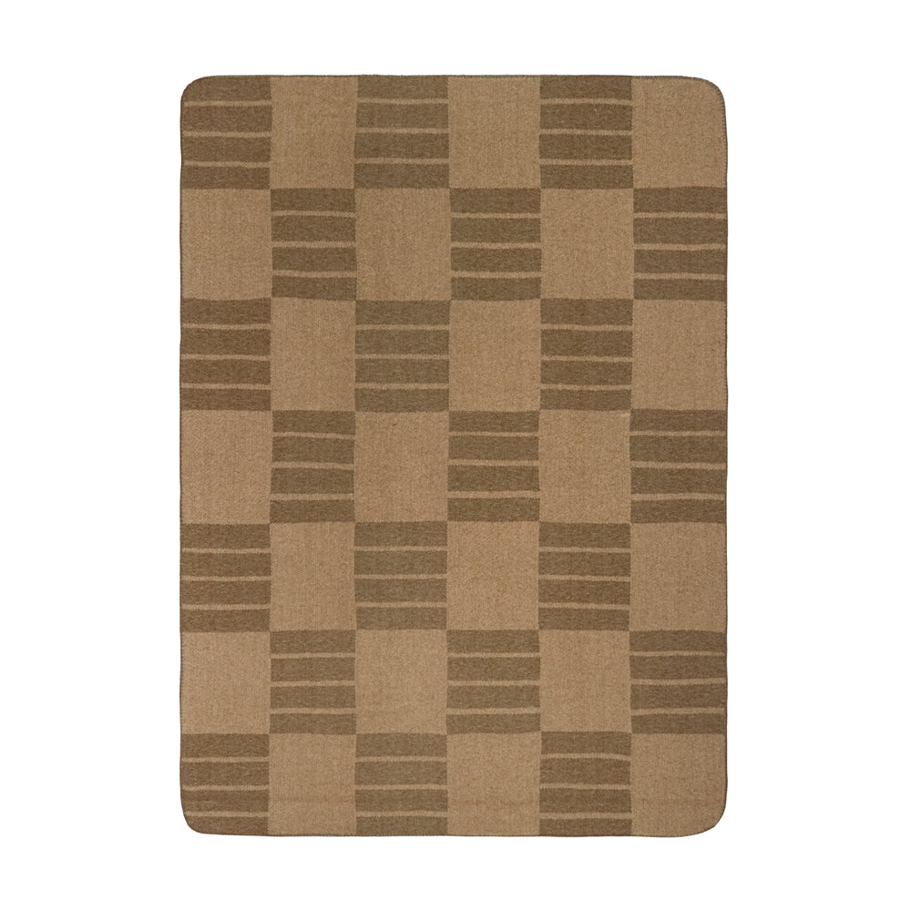Harlech Woven Reversible Throw Brown