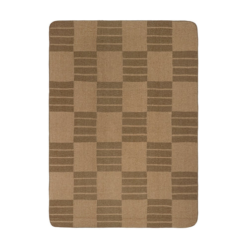 Harlech Woven Reversible Throw Brown