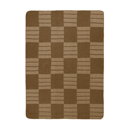 Harlech Woven Reversible Throw Brown