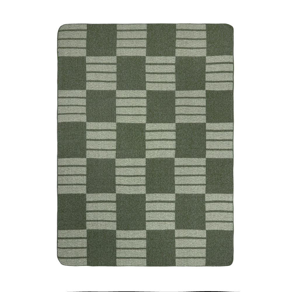 Harlech Woven Reversible Throw Moss