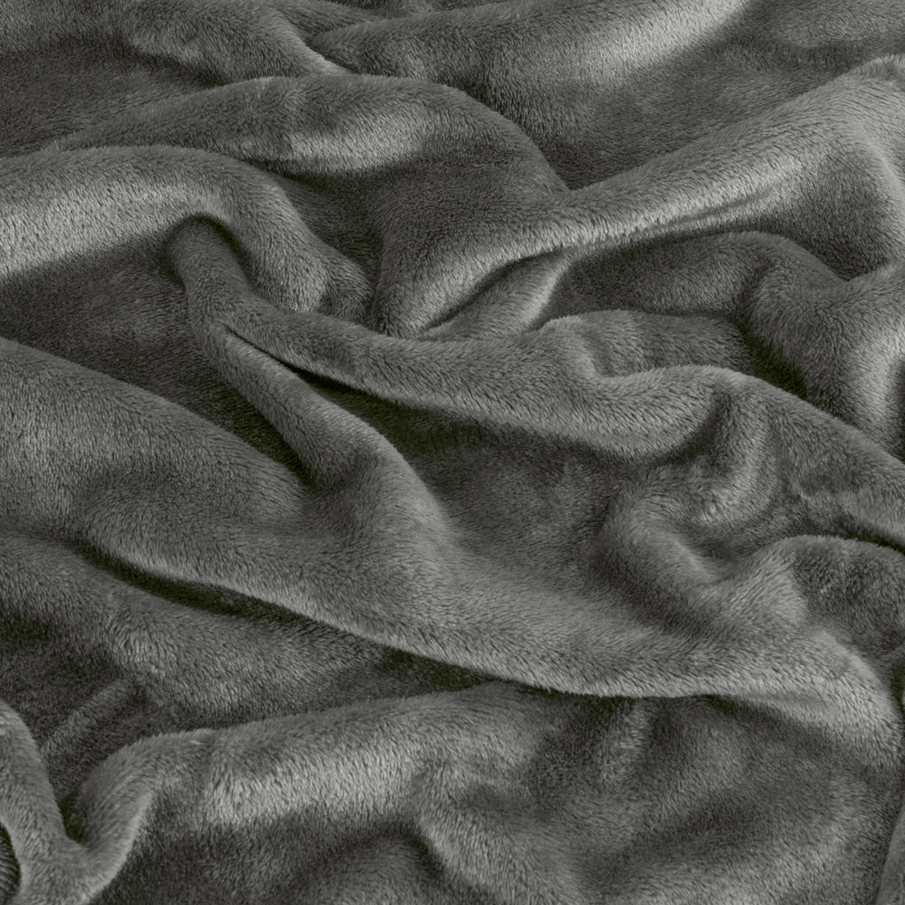 Harrow Fleece Throw Charcoal