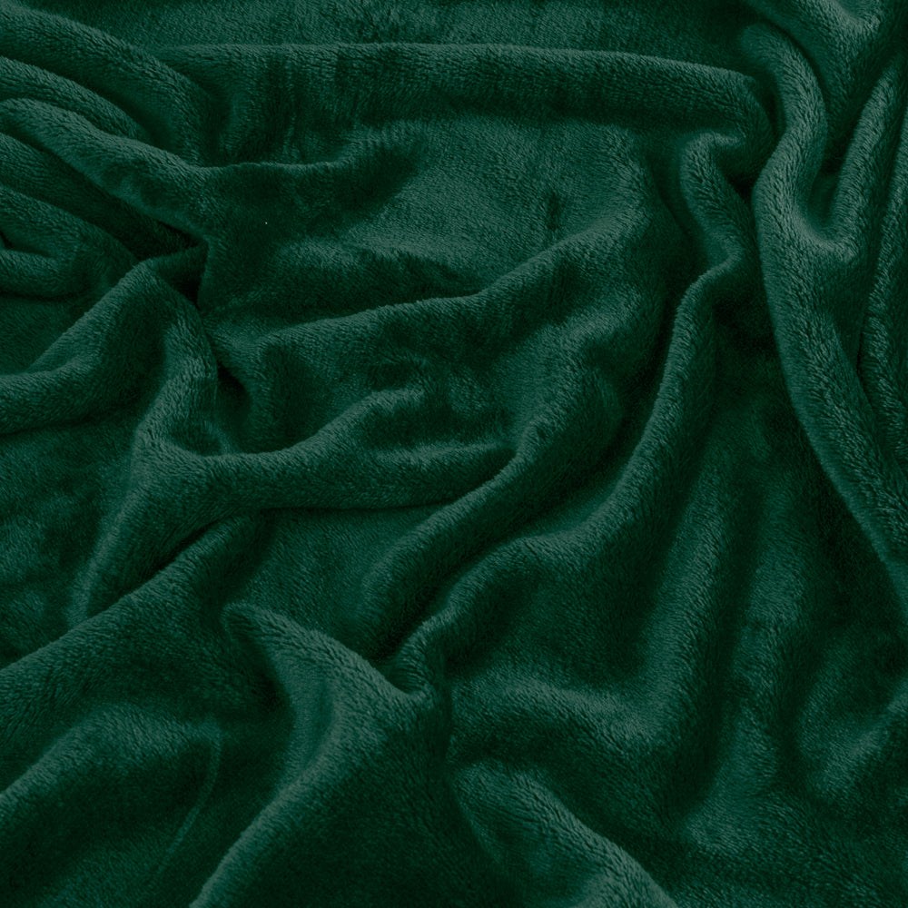 Harrow Fleece Throw Emerald