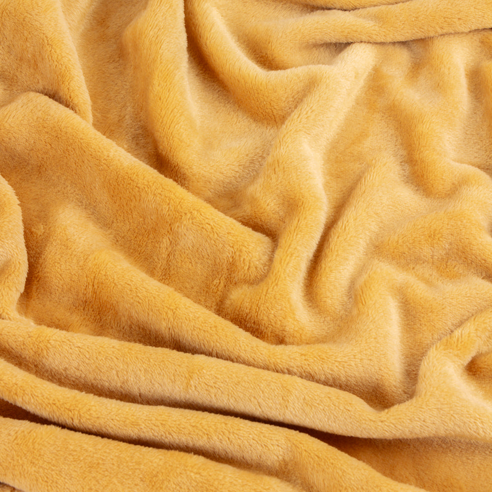 Harrow Fleece Throw Ochre